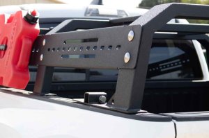 Toyota Tacoma Truck Bed Rack - Fishbone Offroad - Half Height Tackle Rack - Black - `16-`27